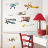 RoomMates RMK1197SCS Vintage Planes Peel and Stick Tatuajes
