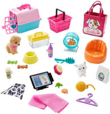 Barbie Doll y Set de Juegos con 4 Mascotas y Características de Cambio