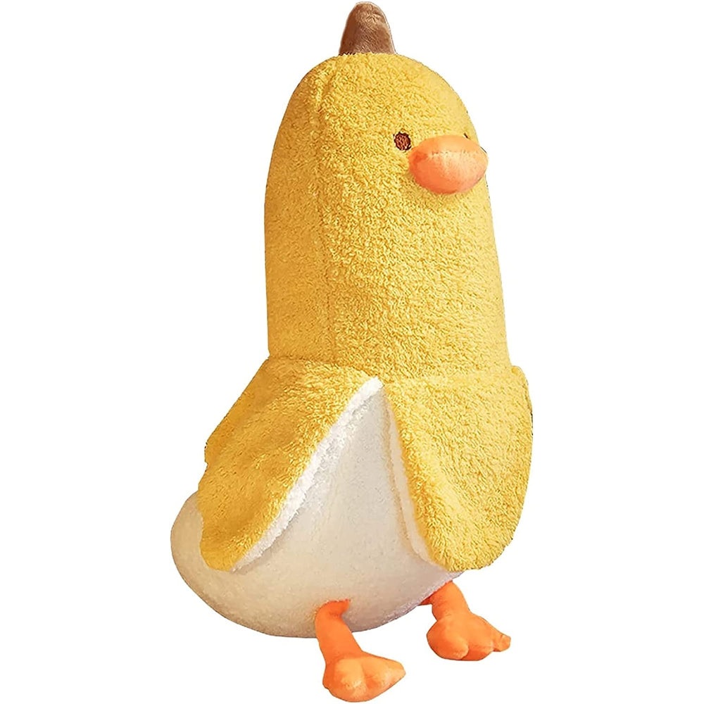 Peluche de pato plátano lindo amarillo de 19.7 pulgadas