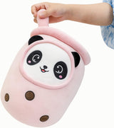 Peluche Boba con cara te burbujeante de panda  13.7 pulgadas