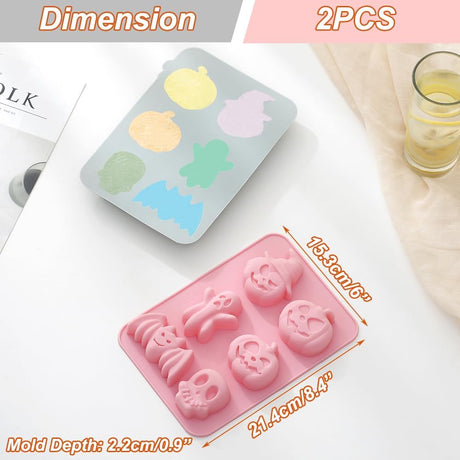 Molde Silicona Halloween 2 Pack para Galletas y Chocolates