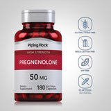 Suplemento de Pregnenolona 50 mg Piping Rock 180 Cápsulas