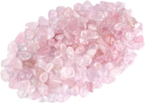 Chips de piedra pulida de cuarzo rosa de 1 libra Piezas de cuarzo de cristal natural trituradas