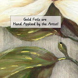 Obra de flores Floral Canvas Magnolia para dormitorio