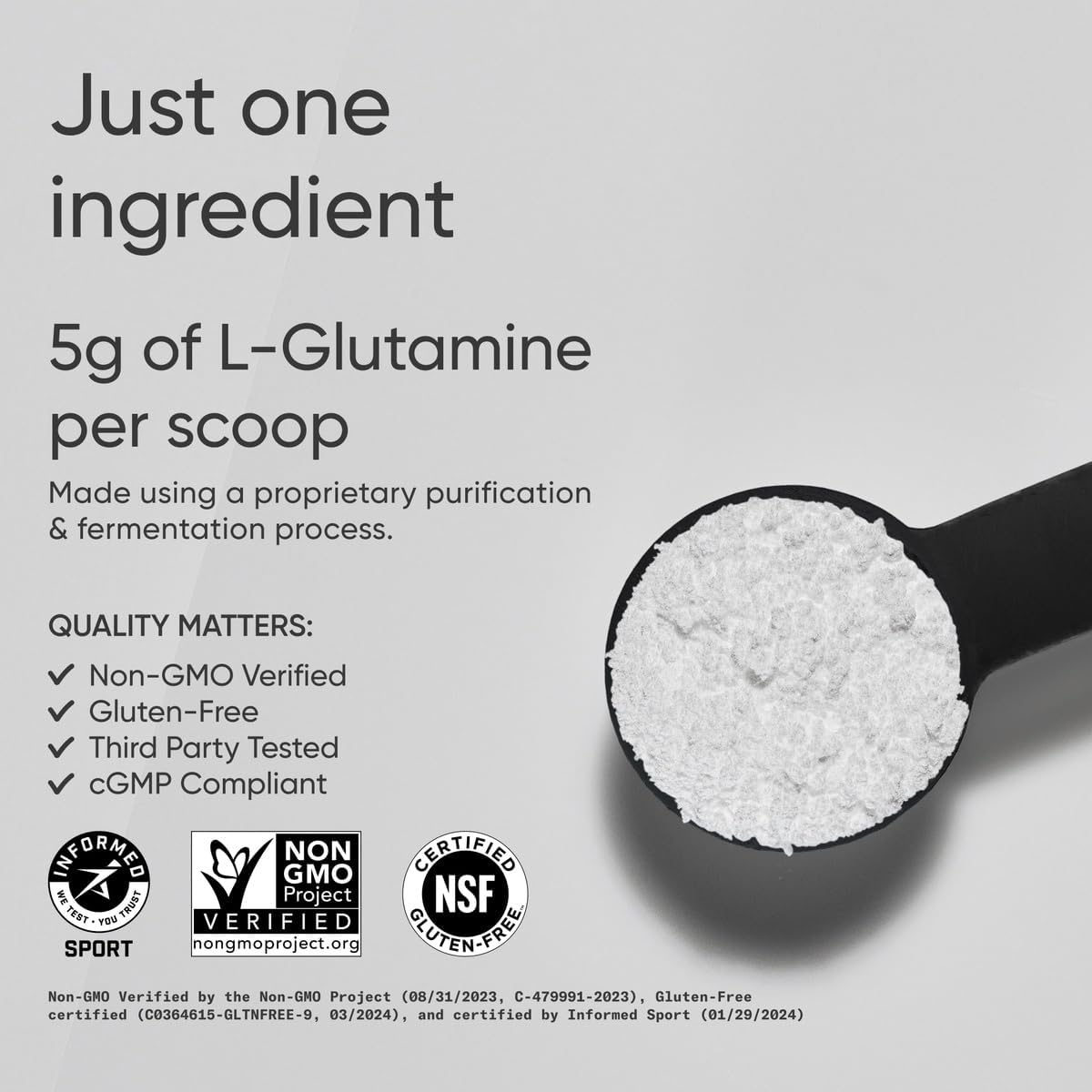 L-Glutamina en Polvo - Sports Research - Recuperación y Salud