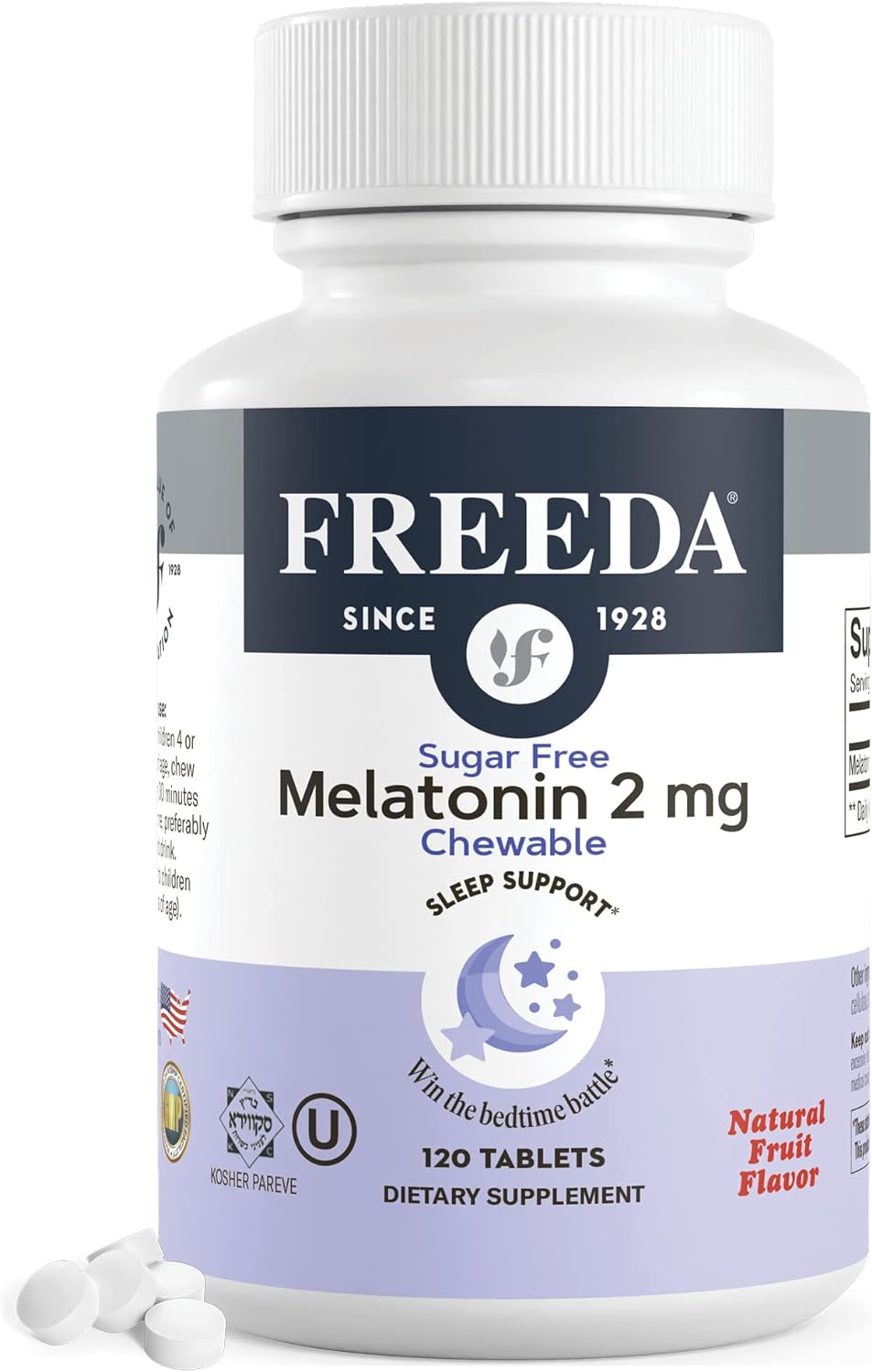 FREEDA Ayuda para dormir para adultos y niños Kosher 2 mg