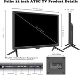 TV 22 1080p LED, Pantalla Plana, HDMI/VGA/RCA/USB, Sin DVD