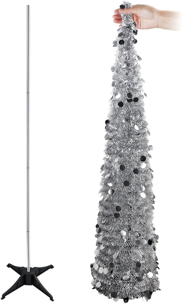 Árbol de Navidad Colapsable Aytai 5ft, Decoración Festiva