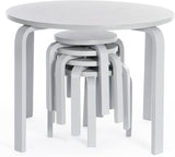 Juego de mesa y sillas nórdicas para niños pequeños gris
