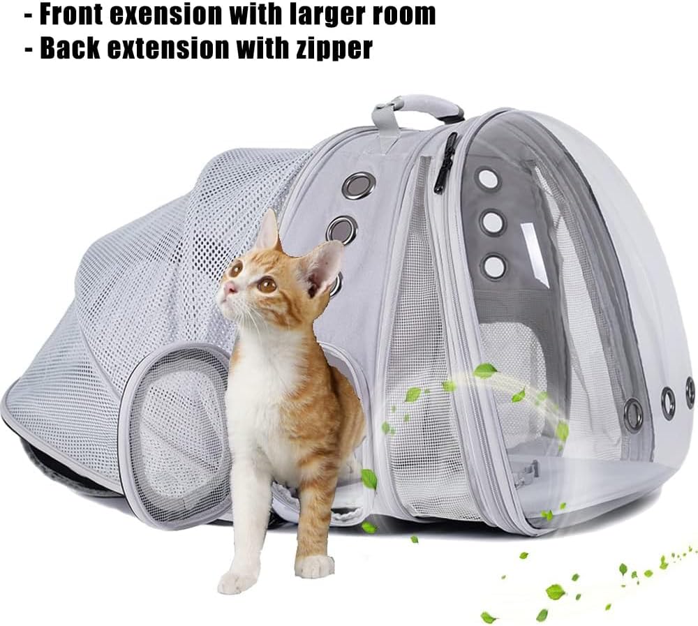 Mochila Transportadora Expandible para Gatos y Perros - Modelo X