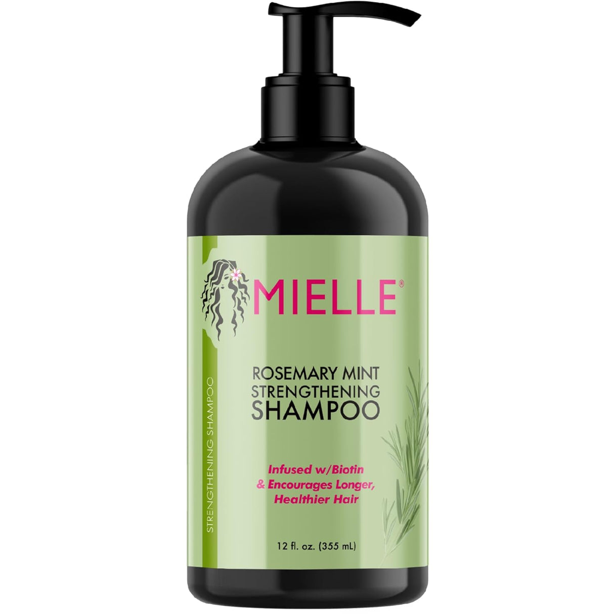 Shampoo fortalecedor de menta con biotina Mielle Organics