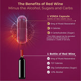 Suplemento Resveratrol Piceid de absorción rápida 90 días