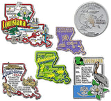 imanes del estado de Louisiana, diseños únicos