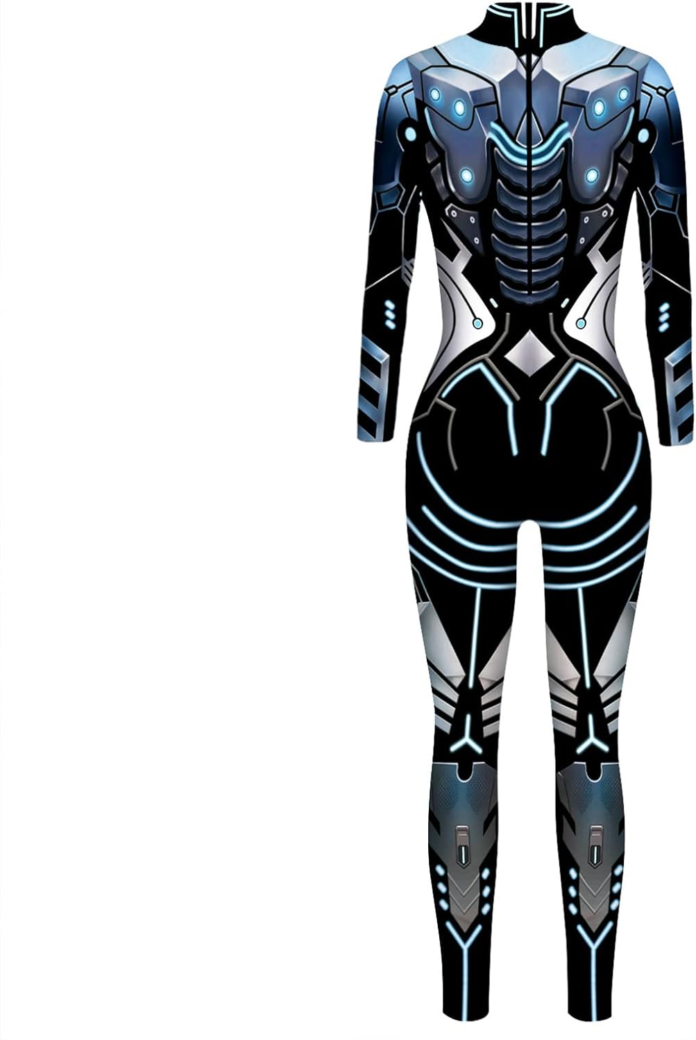 Disfras robot ajustado estampado de esqueleto talla S