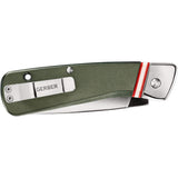 Cuchillo de bolsillo plegable de encaje recto borde fino
