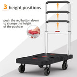 Carretilla Plegable 330 lbs - Carro Portátil para Carga Pesada