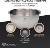 Olla arrocera Buffalo White IH, 1 L, 5 tazas, Inducción