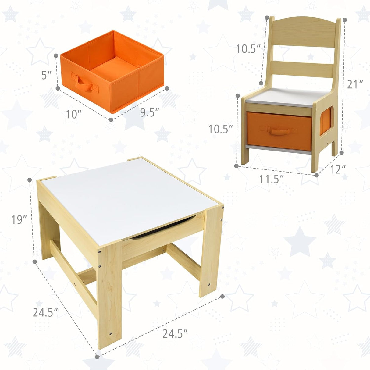 Juego de mesa y silla para niños mesa de actividades