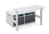 Banco de actividades convertible para niños color blanco