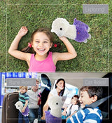 Peluche de llama, color morado brillante, para niños