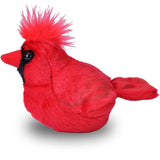 Peluche de Cardinal con auténtico sonido de pájaro Rojo