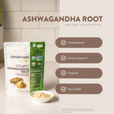 Polvo de Raíz de Ashwagandha Orgánico | MRM Nutrition | 113 Serv.
