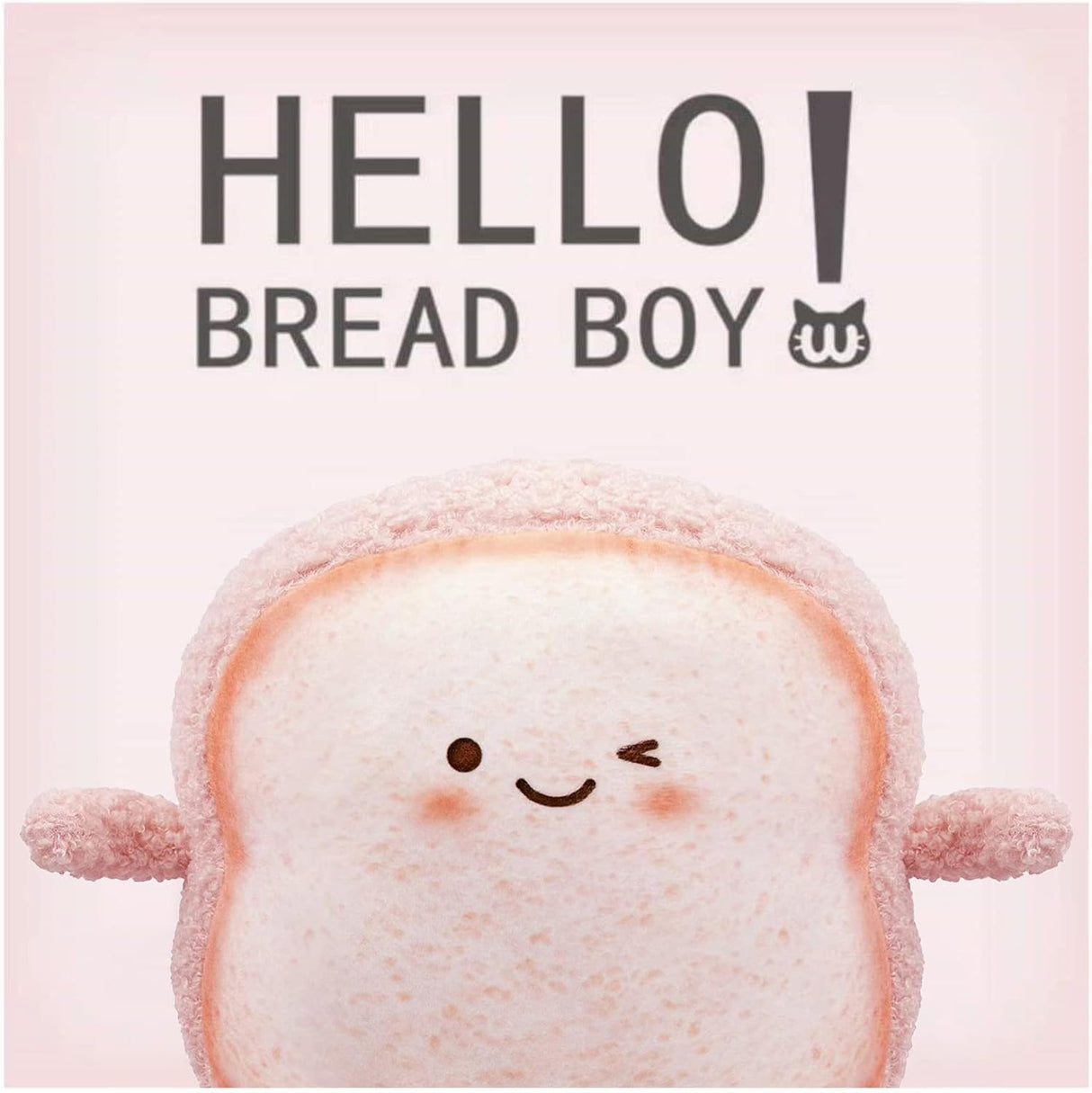 Peluche de pan tostado rosado