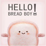 Peluche de pan tostado rosado
