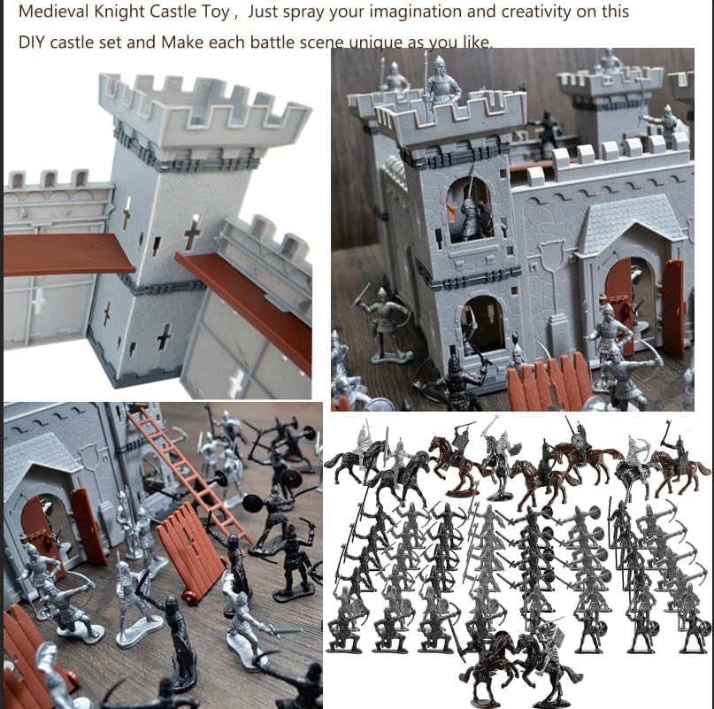 Figuritas de Caballeros Medievales, Ejercito de Juguete, 36 Piezas
