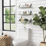 Estantes Flotantes Forbena, Set de 3, 17 x 6 Pulgadas, Modernos