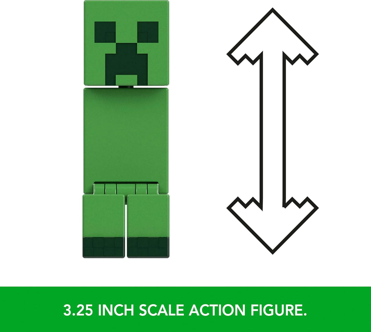 Figuras de Acción Minecraft de Mattel, 2-Pack, Creeper, 3.25