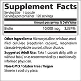 Doctor's Best Biotin, No-GMO, Vegano, Sin Gluten, Soporta