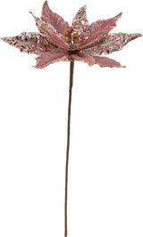 Flores Poinsettia Briful 12'' Artificiales para Decoraciones Navidad