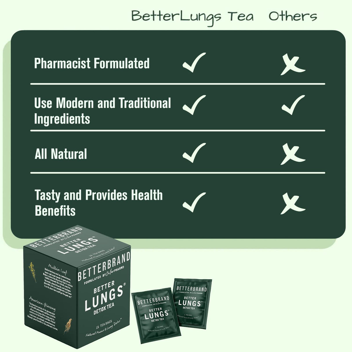 Té de desintoxicación 15 bolsas de té de hierbas