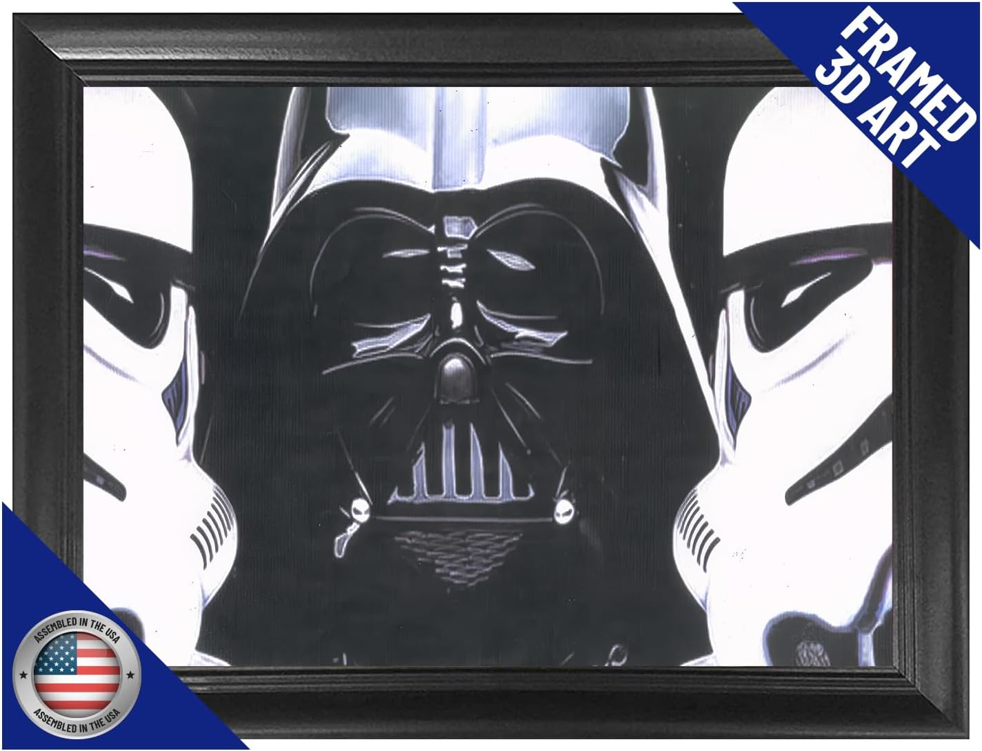 Póster 3D Star Wars, decoración, enmarcado, Darth Vader A New Hope