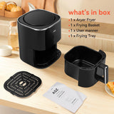 Freidora de Aire ASZ 4.5qt, 8 Presets, Apagado Automático