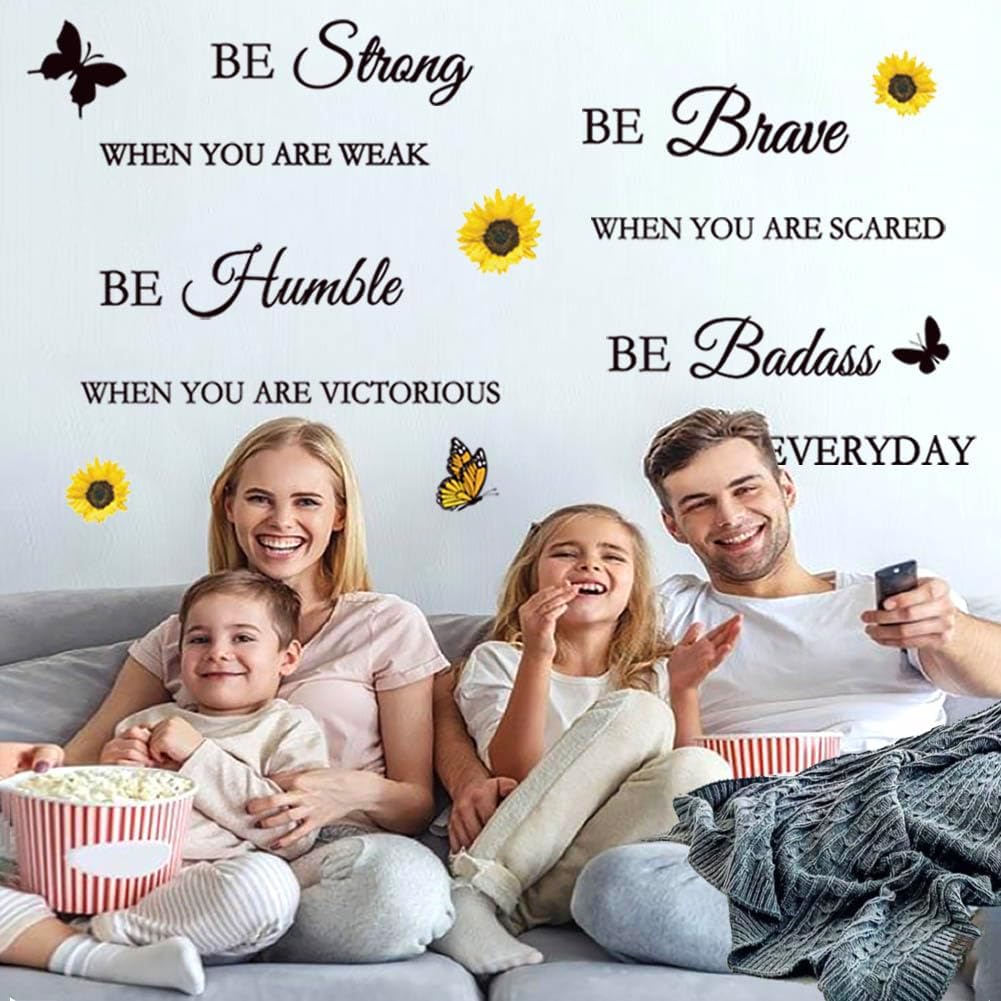 Vinilo Decorativo Inspirational 'Be Strong', 11.5 x 0.6 in