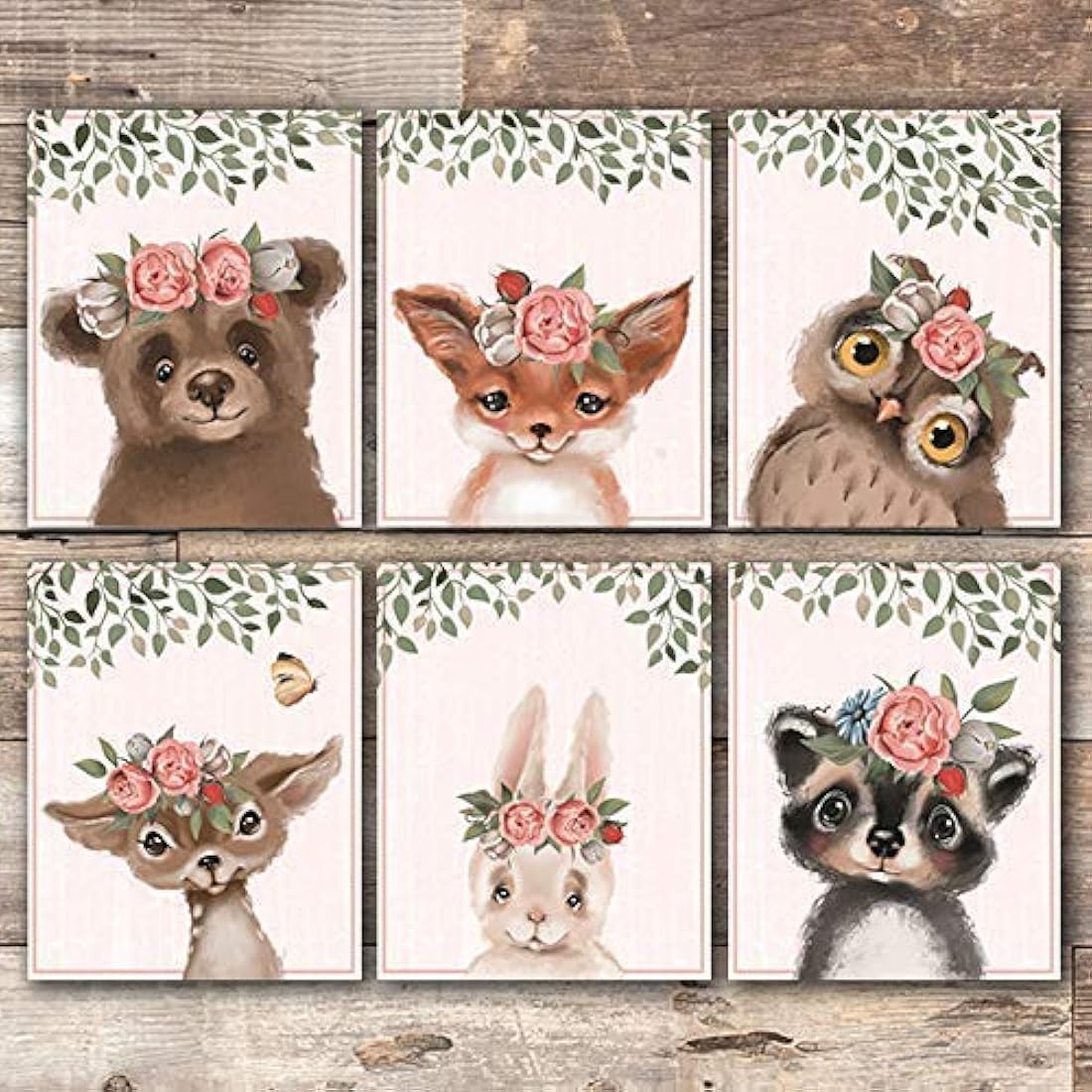 Vinillos (Juego de 6) - Sin marco - 8x10s Coronas florales