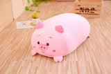 Almohada gigante de peluche, cerdito rosa