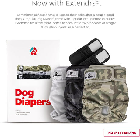 Pet Parents Pañales 3 y extensores lavables de alta calidad
