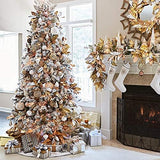 Árbol de Navidad Perfect Holiday, 5 pies, Flocked Snow, Modelo 2023