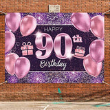 Fondo para decoración de fiesta de cumpleaños 90