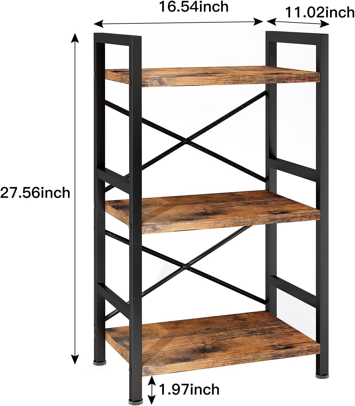 Estantería Industrial Homeiju, 3 Niveles, Modelo D29873033