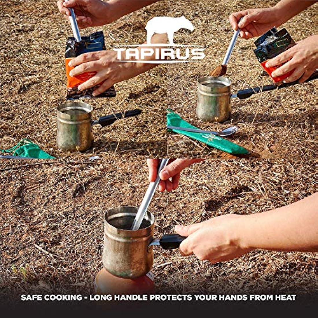 Tapirus - Juego de cucharas ideal para senderismo camping