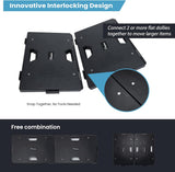 Dolly Móvil Nellyke, Capacidad 500LBS, 2 Piezas, 16''x10