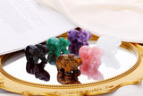 QINJIEJIE Cristales de elefante de cristal transparente