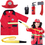 disfraz para juego de rol bombero para niños de 3-6 años