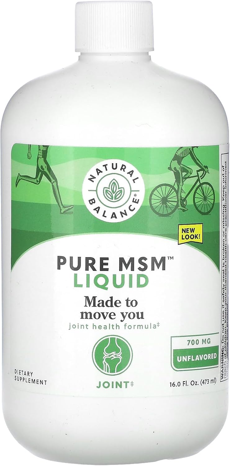 Natural Balance Pure MSM Líquido - 700 mg, 48 dosis