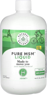Natural Balance Pure MSM Líquido - 700 mg, 48 dosis