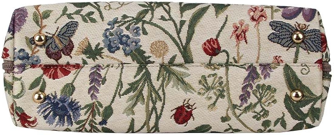 Bolso de hombro Signare con tapiz de flores para mujer